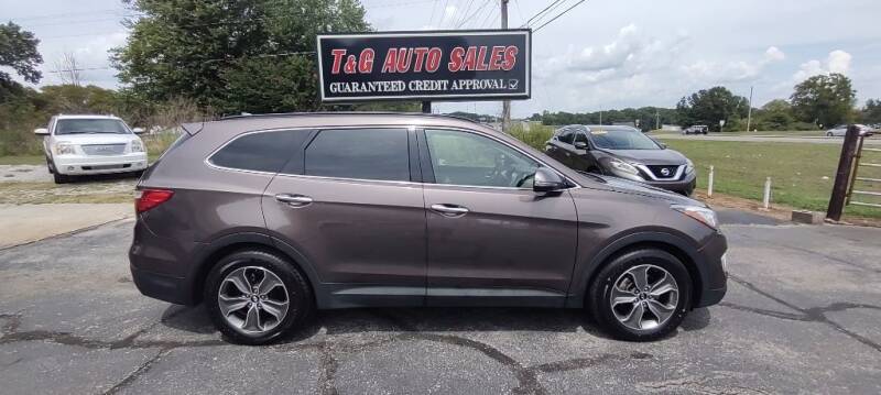2013 Hyundai Santa Fe for sale at T & G Auto Sales in Florence AL