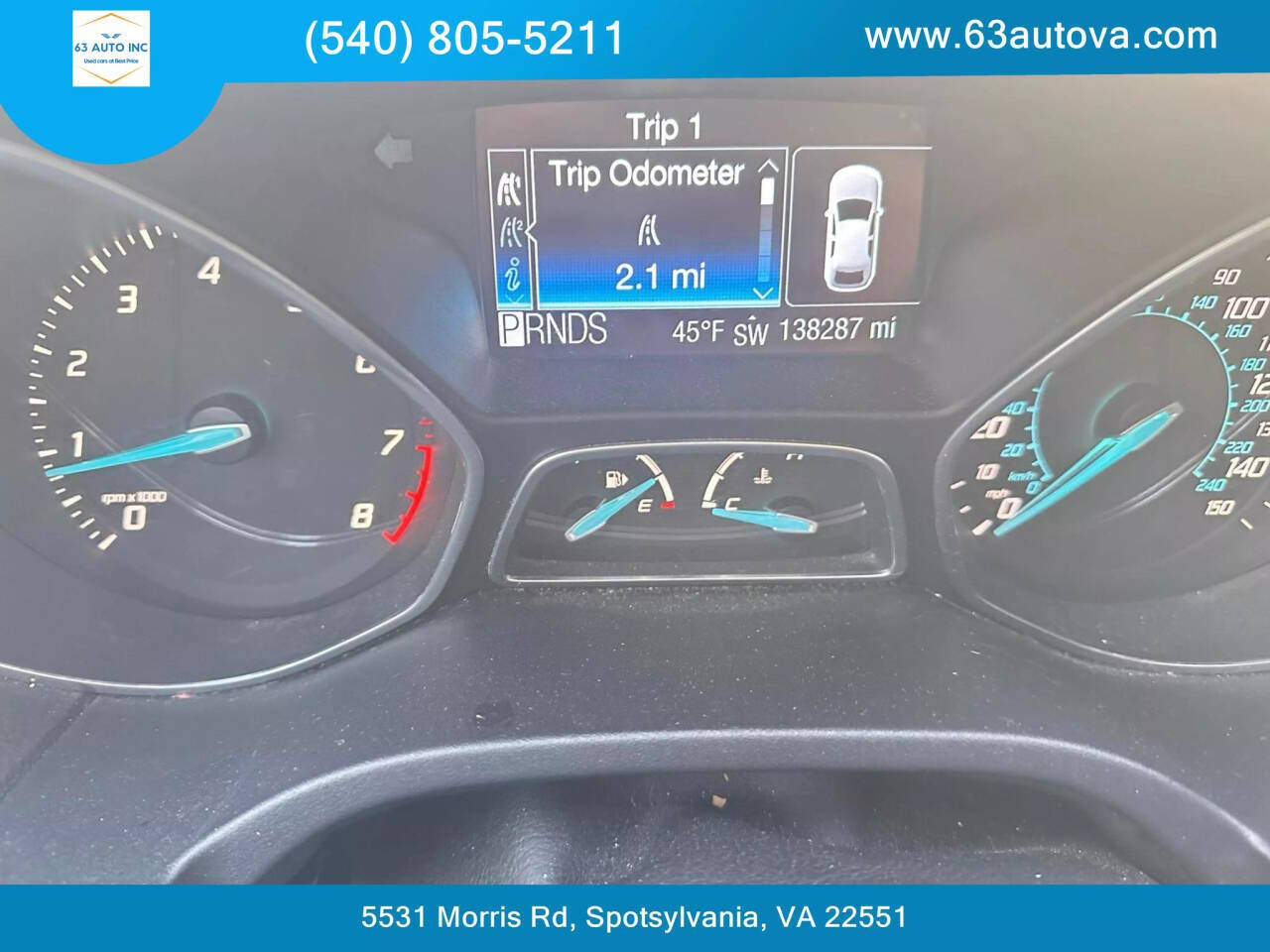 2012 Ford Focus for sale at 63 Auto Inc in Spotsylvania, VA