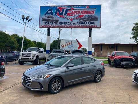2018 Hyundai Elantra for sale at ANF AUTO FINANCE in Houston TX