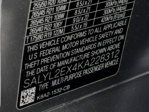 2019 Land Rover Range Rover Velar P250 R-Dynamic SE