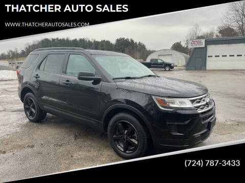 2018 Ford Explorer for sale at THATCHER AUTO SALES in Export PA