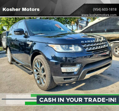2015 Land Rover Range Rover Sport for sale at Kosher Motors in Hollywood FL