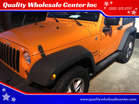 2012 Jeep Wrangler for sale at Quality Wholesale Center Inc in Baton Rouge LA