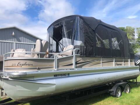 2011 Premier 251 Explorer Tritoon for sale at Triple R Sales in Lake City MN