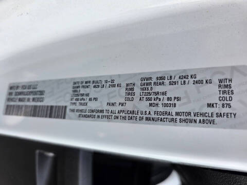 2023 RAM ProMaster 3500 159 WB