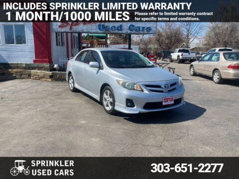 2013 Toyota Corolla for sale at Sprinkler Used Cars in Longmont CO