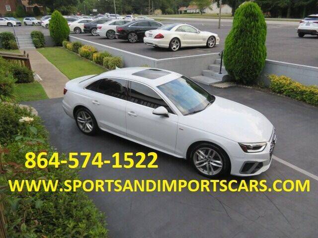 2020 Audi A4 for sale at Sports & Imports INC in Spartanburg SC
