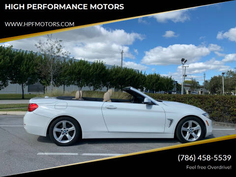 2015 BMW 4 Series for sale at HIGH PERFORMANCE MOTORS in Hollywood FL