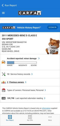 2011 Mercedes-Benz E-Class E 350 Luxury