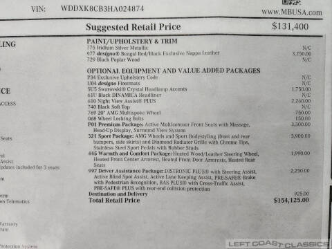 2017 Mercedes-Benz S-Class S 550