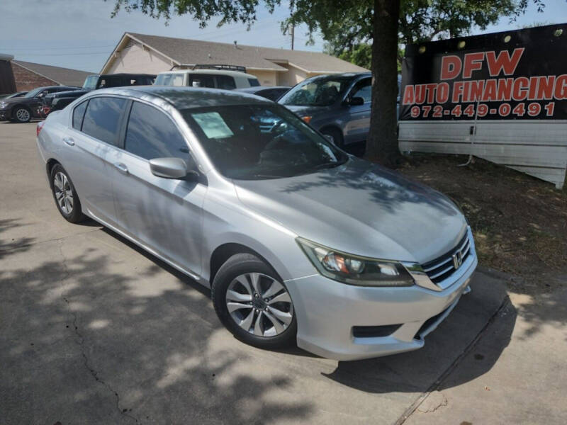 Used 2014 Honda Accord LX with VIN 1HGCR2F39EA053749 for sale in Dallas, TX