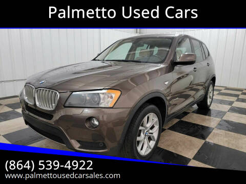 2014 BMW X3 for sale at Palmetto Used Cars in Piedmont SC