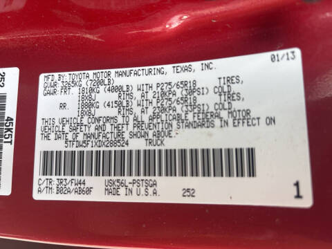 2013 Toyota Tundra Grade