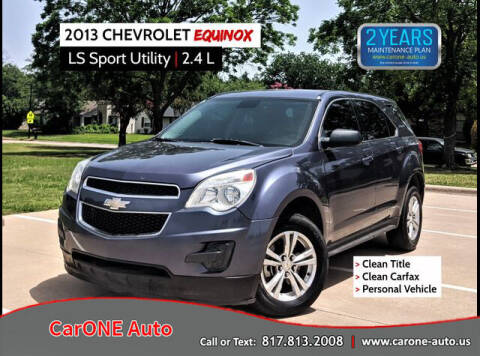2013 Chevrolet Equinox for sale at CarONE Auto in Garland TX