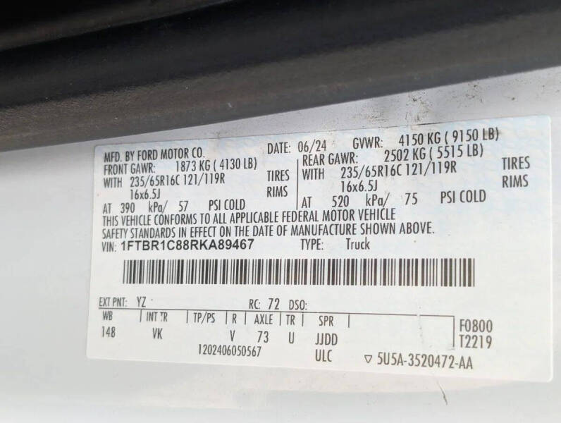 2024 Ford Transit 250