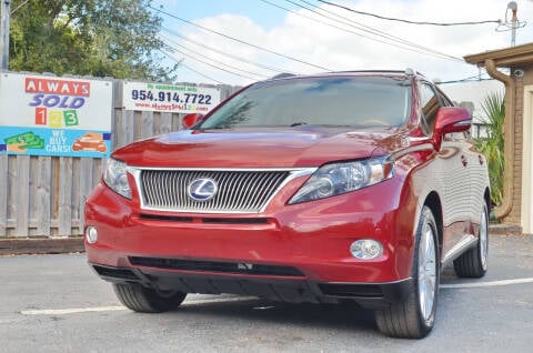 2010 Lexus RX 450h for sale at ALWAYSSOLD123 INC in Fort Lauderdale FL