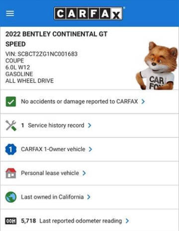 2022 Bentley Continental GT Speed