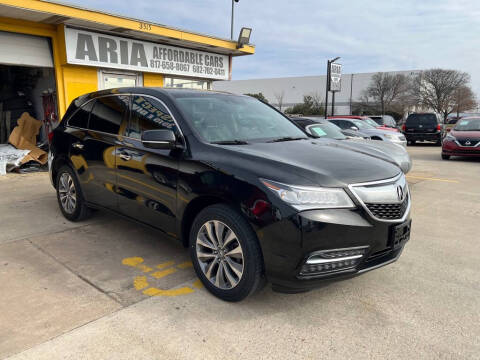 2014 Acura MDX for sale at Aria Affordable Cars LLC in Arlington TX