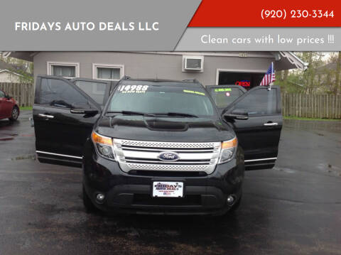 2013 Ford Explorer for sale at Fridays Auto Deals LLC in Oshkosh WI