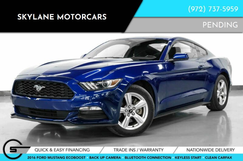 2016 Ford Mustang for sale at Skylane Motorcars in Carrollton TX