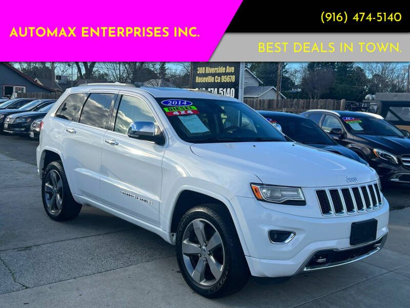 2014 Jeep Grand Cherokee for sale at AUTOMAX ENTERPRISES INC. in Roseville CA