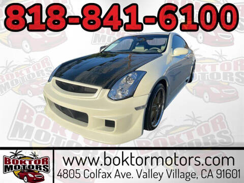 2004 Infiniti G35 for sale at Boktor Motors in North Hollywood CA