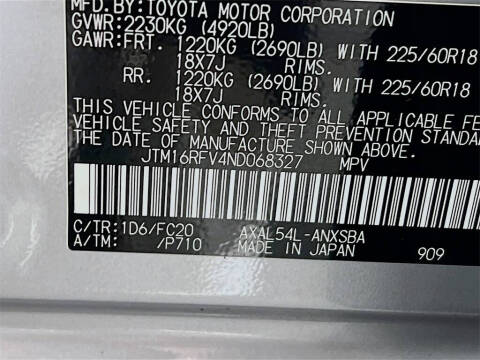 2022 Toyota RAV4 Hybrid SE