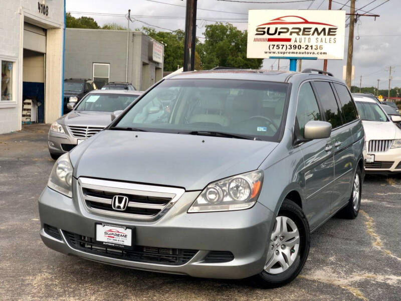 2007 Honda Odyssey for sale at Supreme Auto Sales in Chesapeake VA