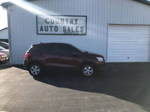 2016 Chevrolet Trax for sale at COUNTRY AUTO SALES LLC in Greenville OH