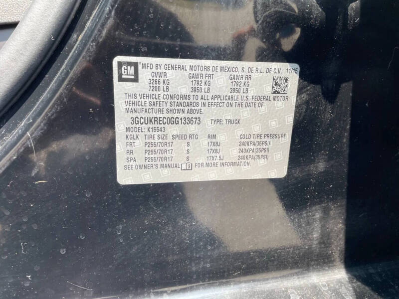 2016 Chevrolet Silverado 1500