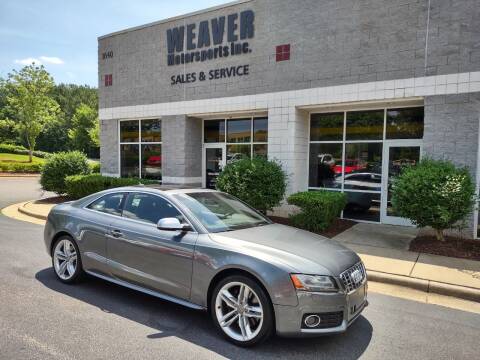 2012 Audi S5 for sale at Weaver Motorsports Inc in Cary NC