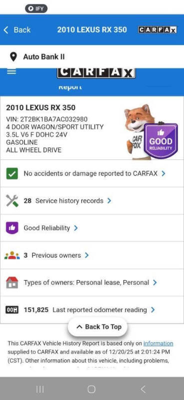 2010 Lexus RX 350