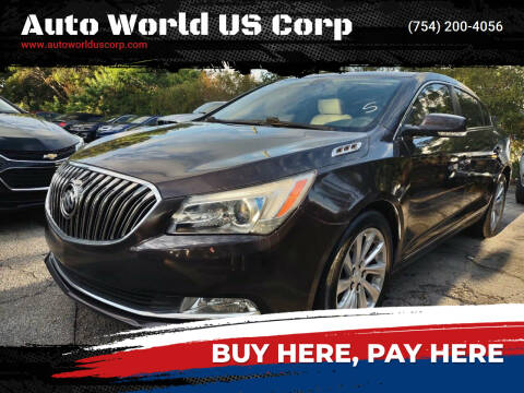 2015 Buick LaCrosse for sale at Auto World US Corp in Plantation FL