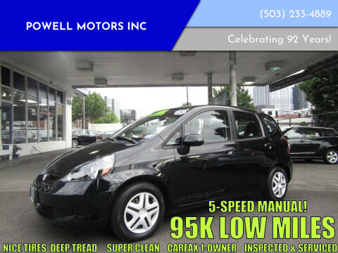2007 Honda Fit for sale at Powell Motors Inc in Portland OR