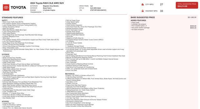 2024 Toyota RAV4 XLE