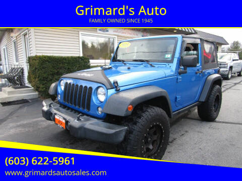 Jeep Wrangler For Sale in Hooksett, NH - Grimard's Auto