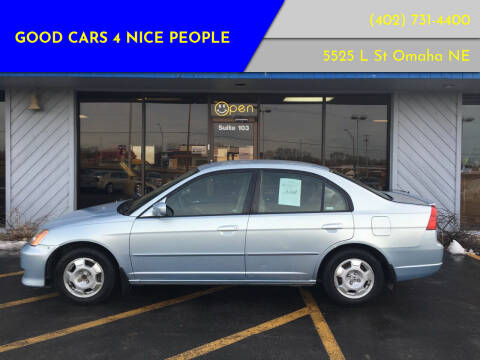2003 Honda Civic for sale at Good Cars 4 Nice People in Omaha NE