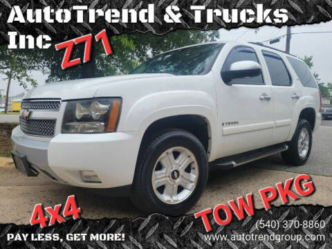2008 Chevrolet Tahoe for sale at AutoTrend & Trucks Inc in Fredericksburg VA