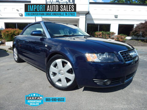 2006 Audi A4 for sale at IMPORT AUTO SALES in Knoxville TN