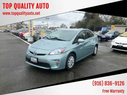 2014 Toyota Prius Plug-in Hybrid for sale at TOP QUALITY AUTO in Rancho Cordova CA