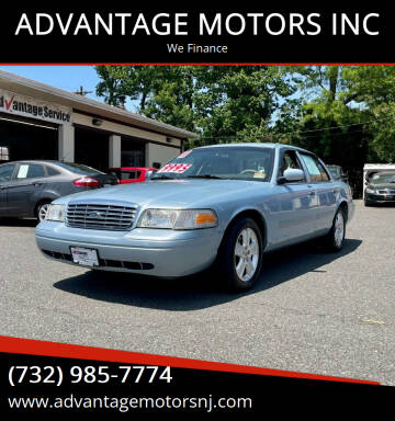 2011 Ford Crown Victoria for sale at ADVANTAGE MOTORS INC in Edison NJ