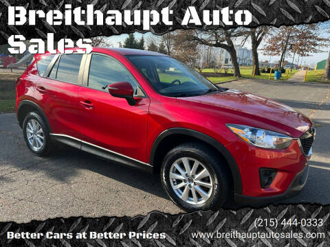 2015 Mazda CX-5 for sale at Breithaupt Auto Sales in Hatboro PA