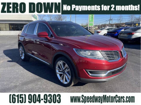 2016 Lincoln MKX for sale at Speedway Motors in Murfreesboro TN