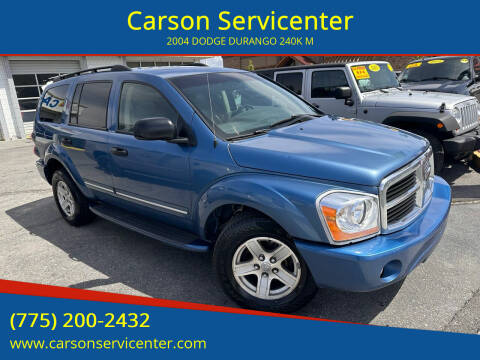 2004 Dodge Durango for sale at Carson Servicenter in Carson City NV