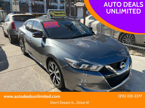 2017 Nissan Maxima for sale at AUTO DEALS UNLIMITED in Philadelphia PA