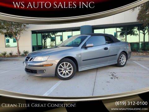2005 Saab 9-3 for sale at WS AUTO SALES INC in El Cajon CA