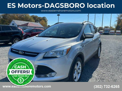 2016 Ford Escape for sale at ES Motors-DAGSBORO location in Dagsboro DE