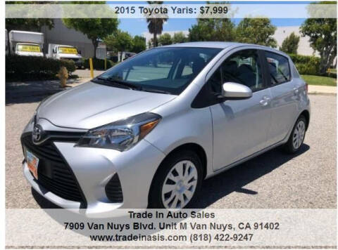 2015 Toyota Yaris for sale at Trade In Auto Sales in Van Nuys CA