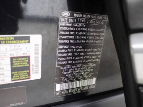 2016 Land Rover Range Rover Supercharged