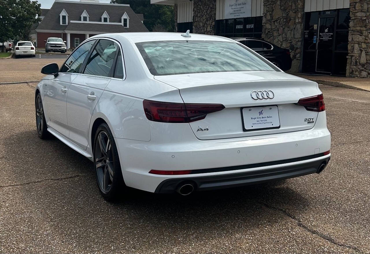 2018 Audi A4 for sale at Hope City Auto Sales in Senatobia, MS